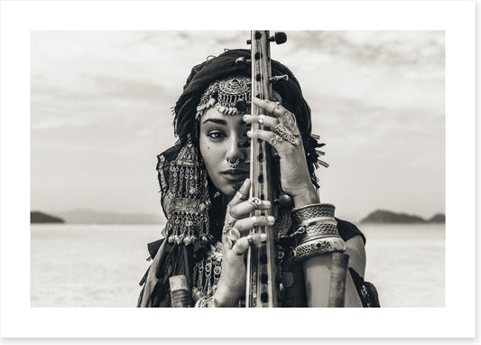 Sitar by the sea