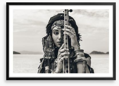 Sitar by the sea