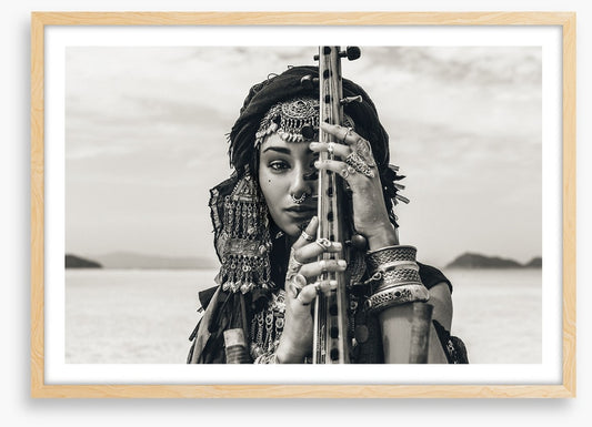 Sitar by the sea