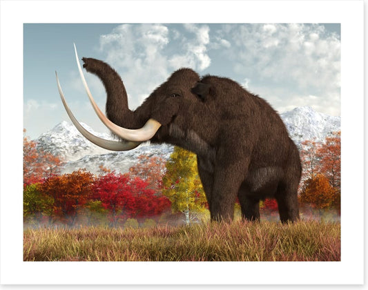 Happy woolly mammoth