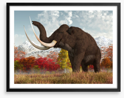 Happy woolly mammoth