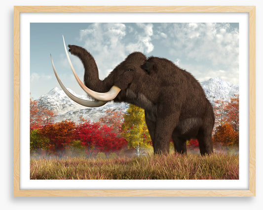 Happy woolly mammoth