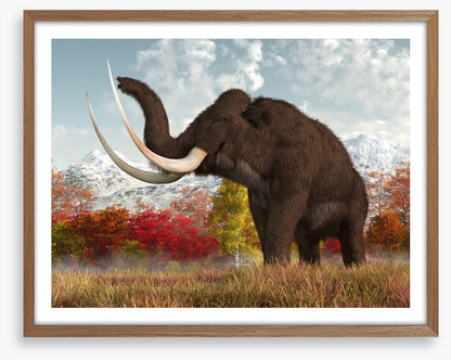 Happy woolly mammoth