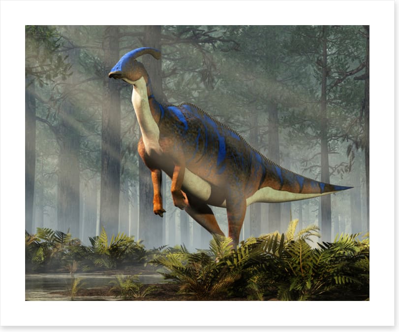 Parasaurolophus parade