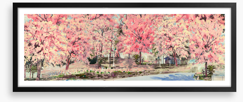 Pink blossom lane