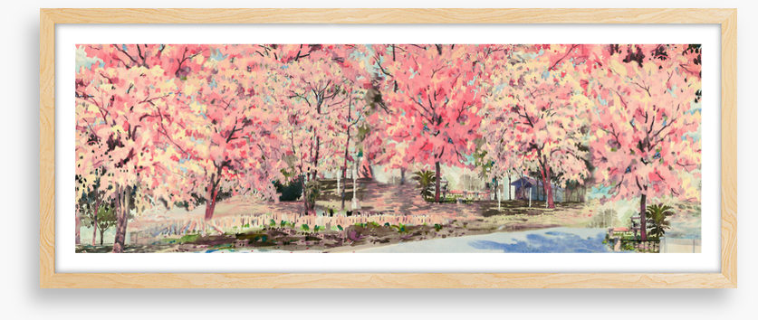 Pink blossom lane
