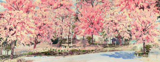 Pink blossom lane
