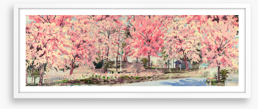 Pink blossom lane