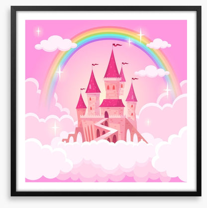 Pink castle rainbow