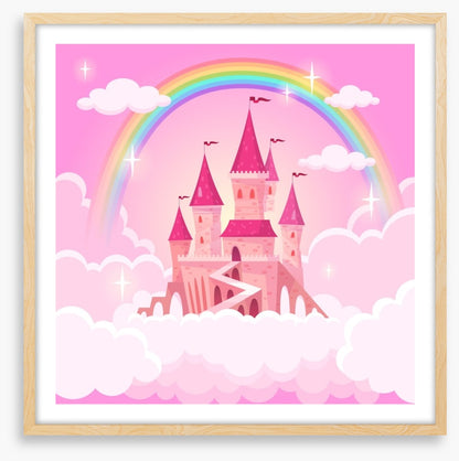 Pink castle rainbow