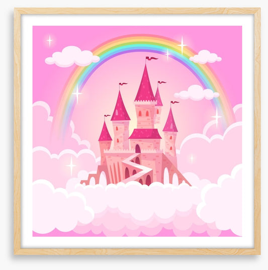 Pink castle rainbow