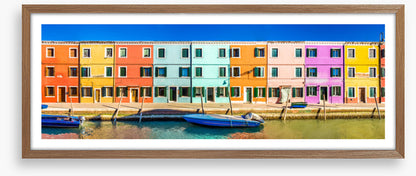 Burano canal panorama