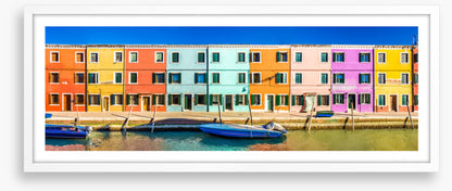 Burano canal panorama