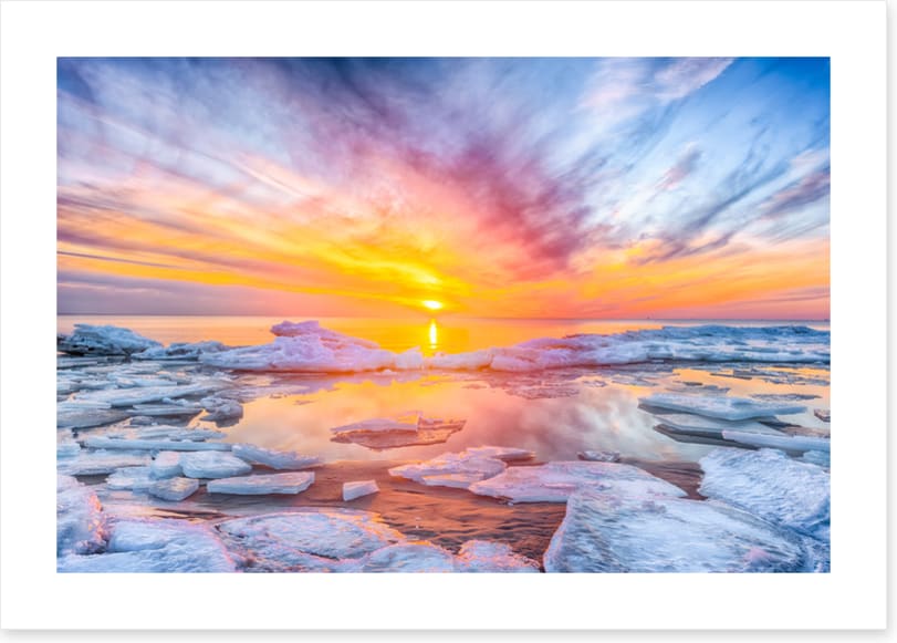 Sunset on the rocks