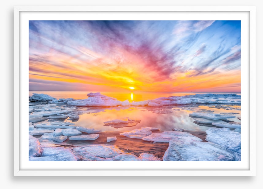 Sunset on the rocks