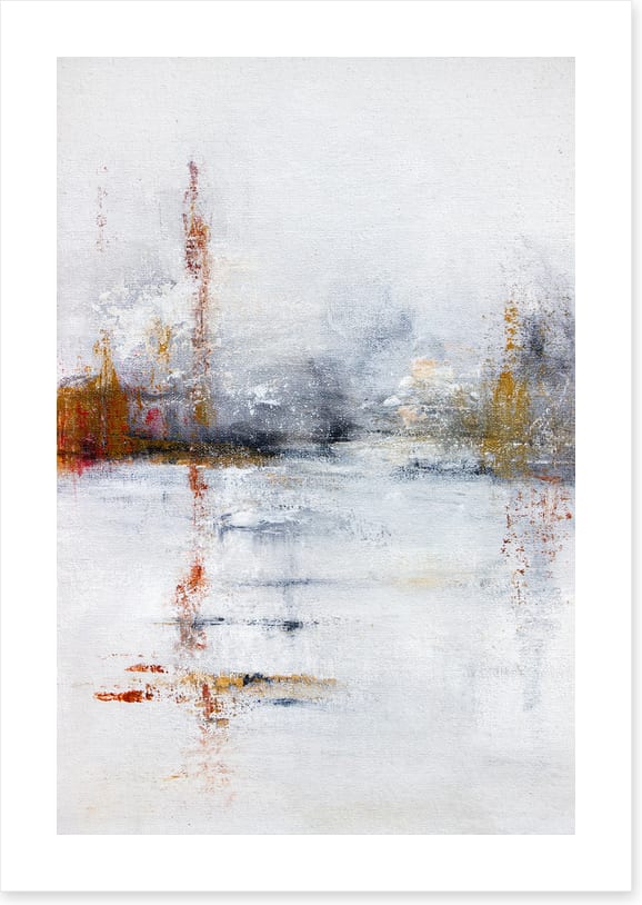Across the frozen pond