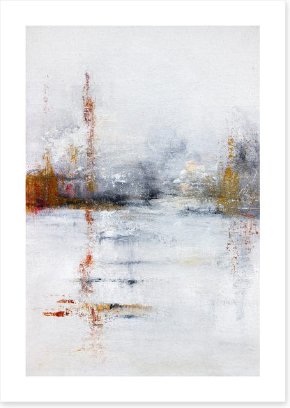 Across the frozen pond