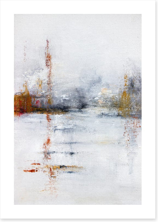 Across the frozen pond