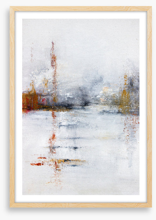Across the frozen pond