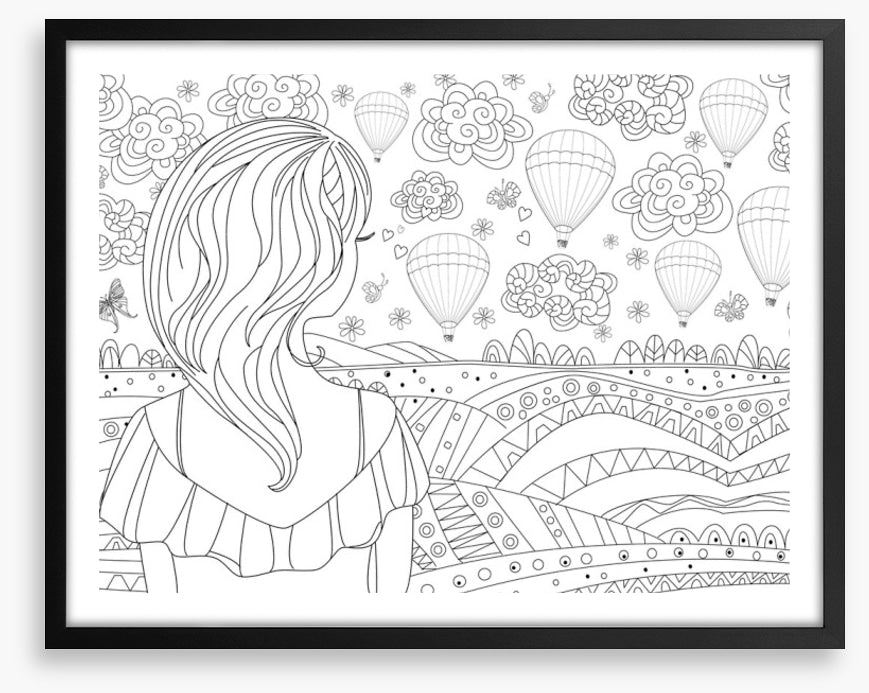 Colour me balloon girl