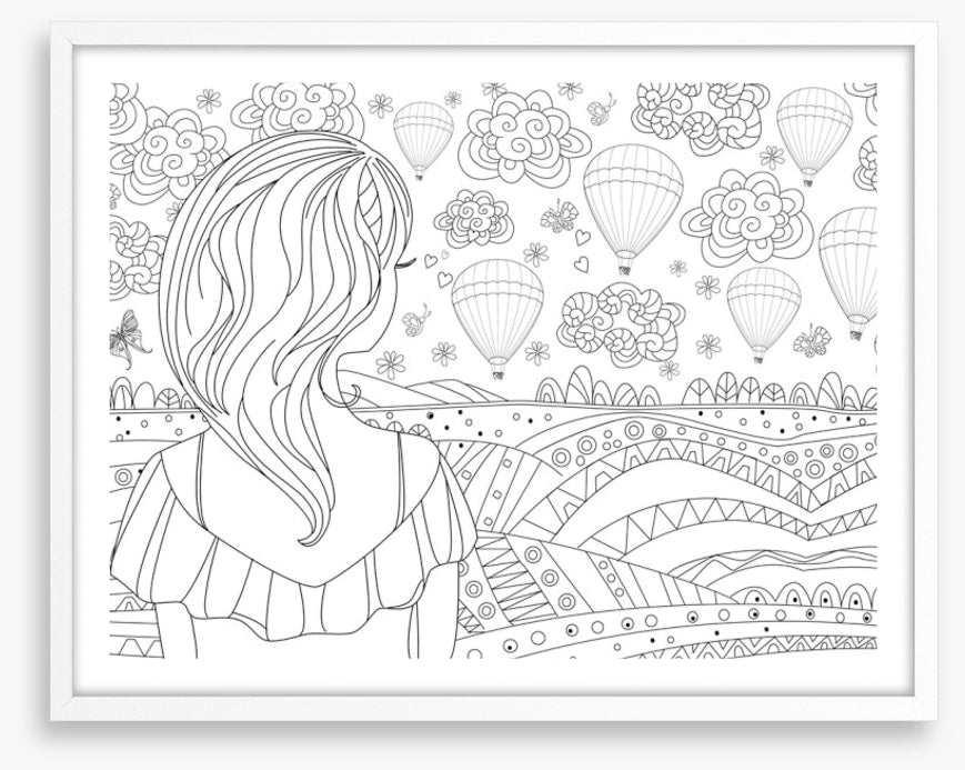 Colour me balloon girl