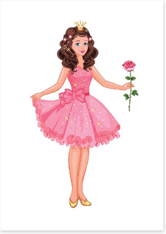 Pink rose princess
