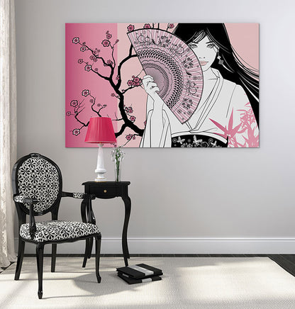 Pink blossom geisha