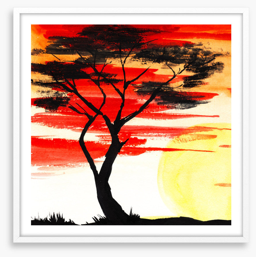 Savanna sundown silhouette