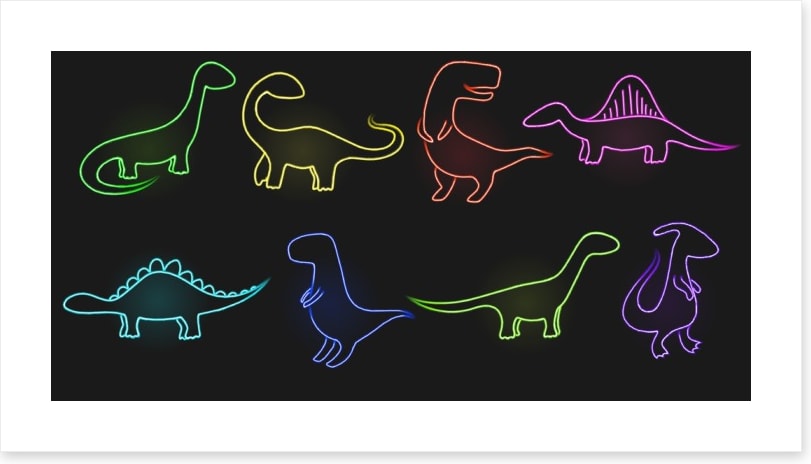 Neon dinos