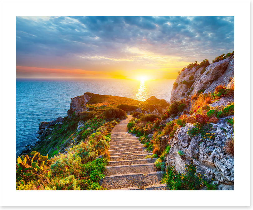 Steps to the sunset