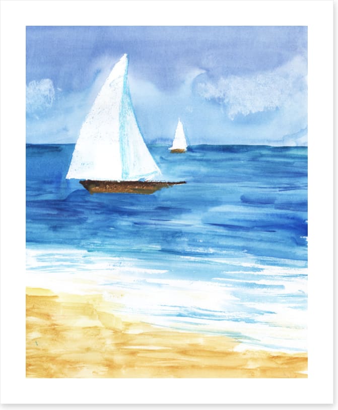 Two white sails