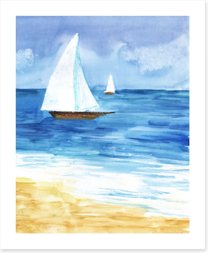 Two white sails