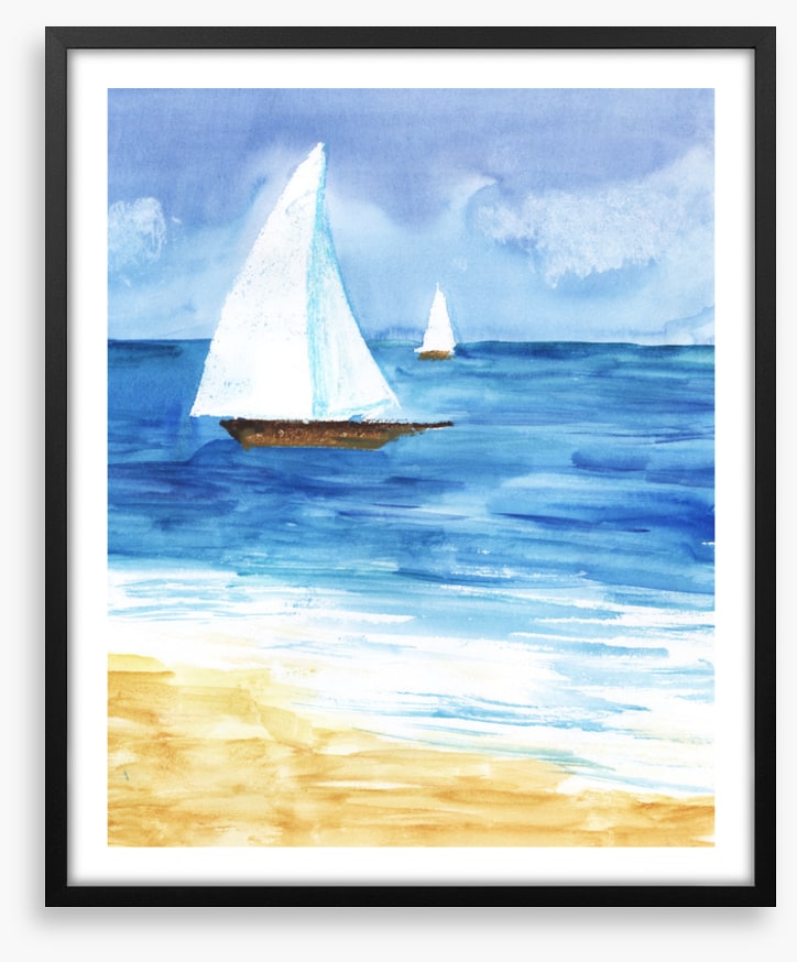 Two white sails
