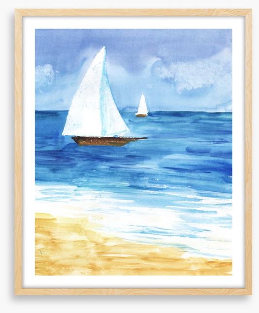 Two white sails