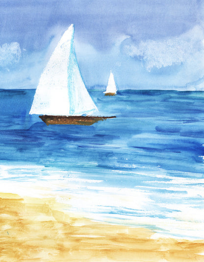 Two white sails