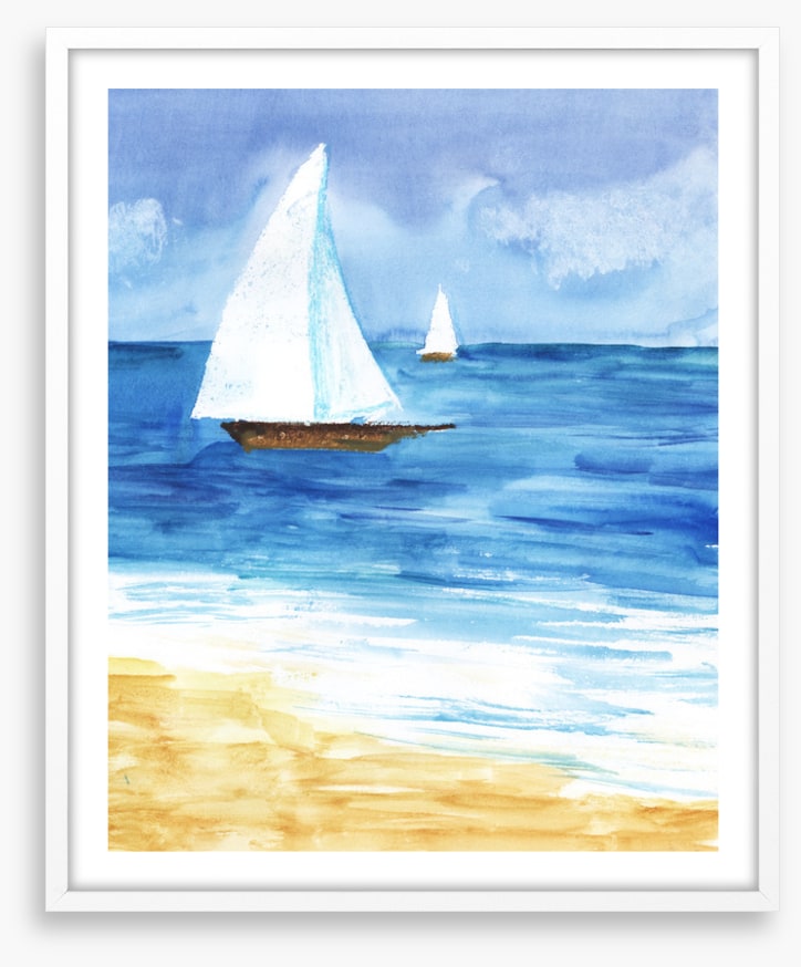 Two white sails