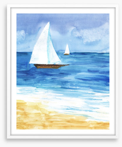 Two white sails