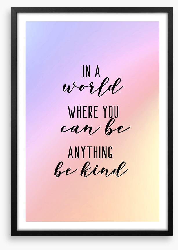 Be kind