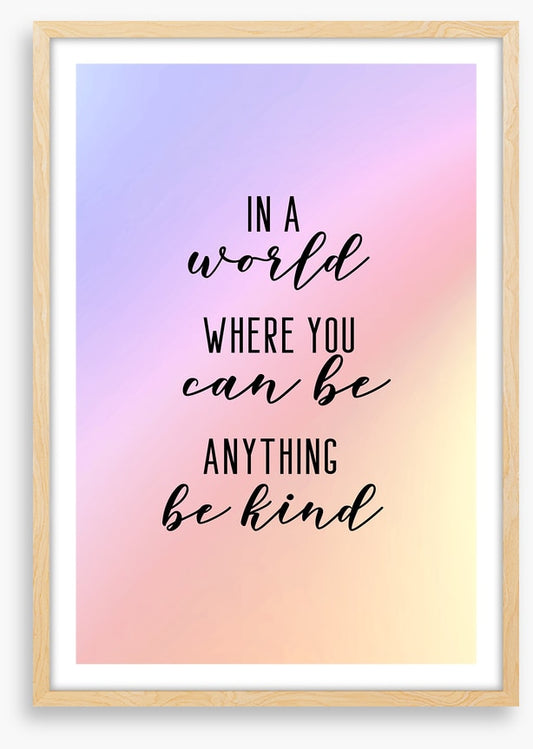 Be kind
