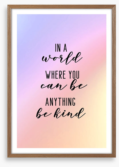 Be kind