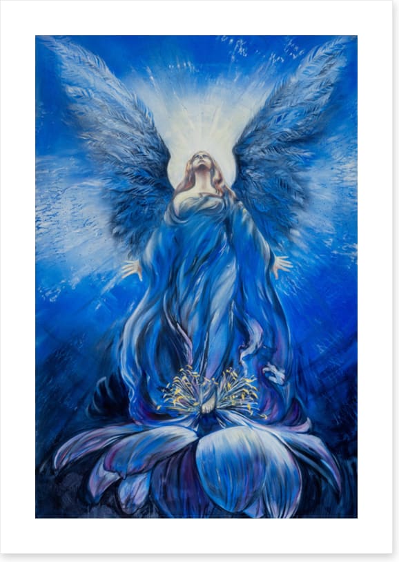 Blue lotus angel