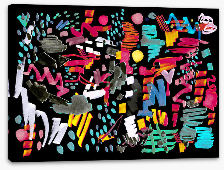Memphis Fascination Iii | Stretched Canvas – Wall Art Prints