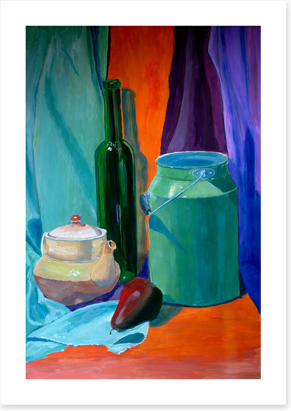 One green bottle