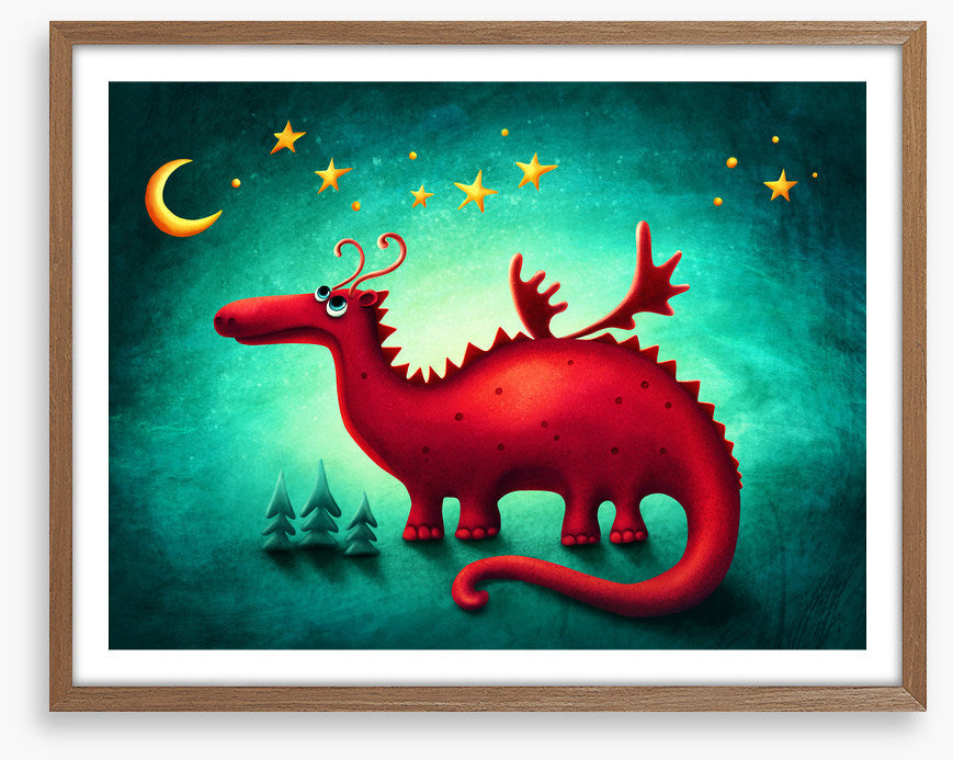 Red dragon moonlight