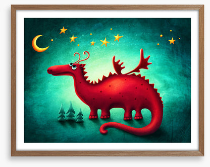Red dragon moonlight