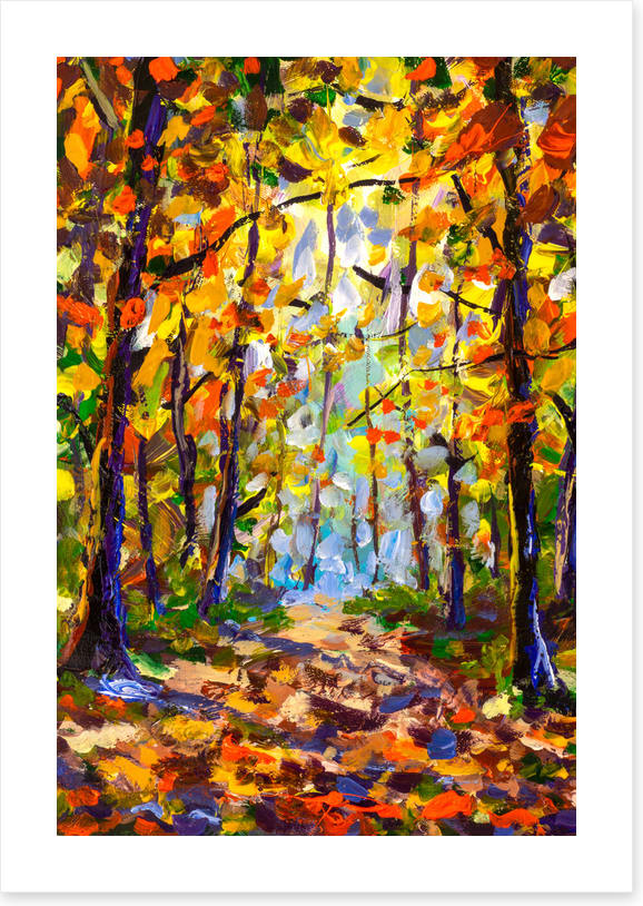 Autumn leaf light