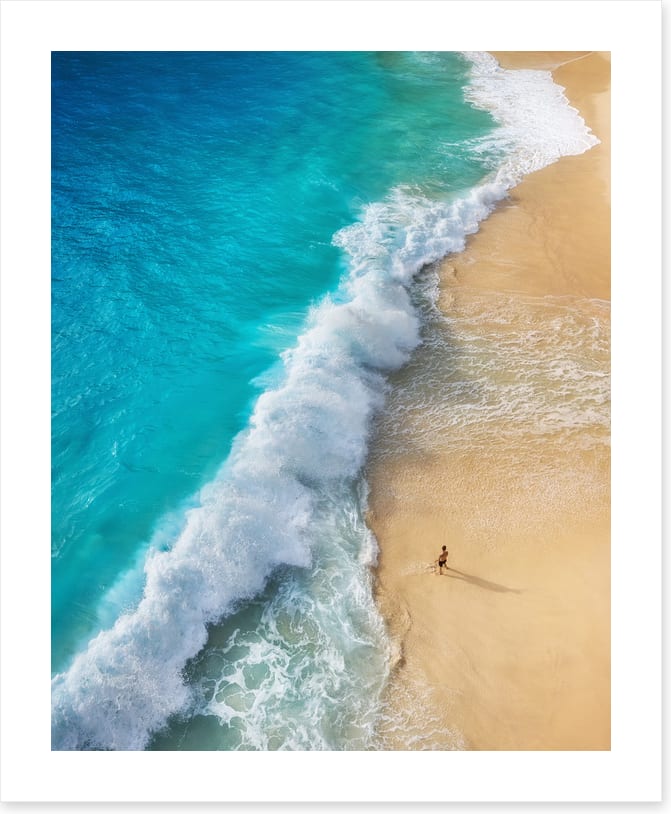 Alone on the beach