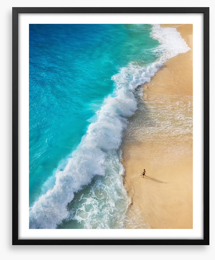 Alone on the beach