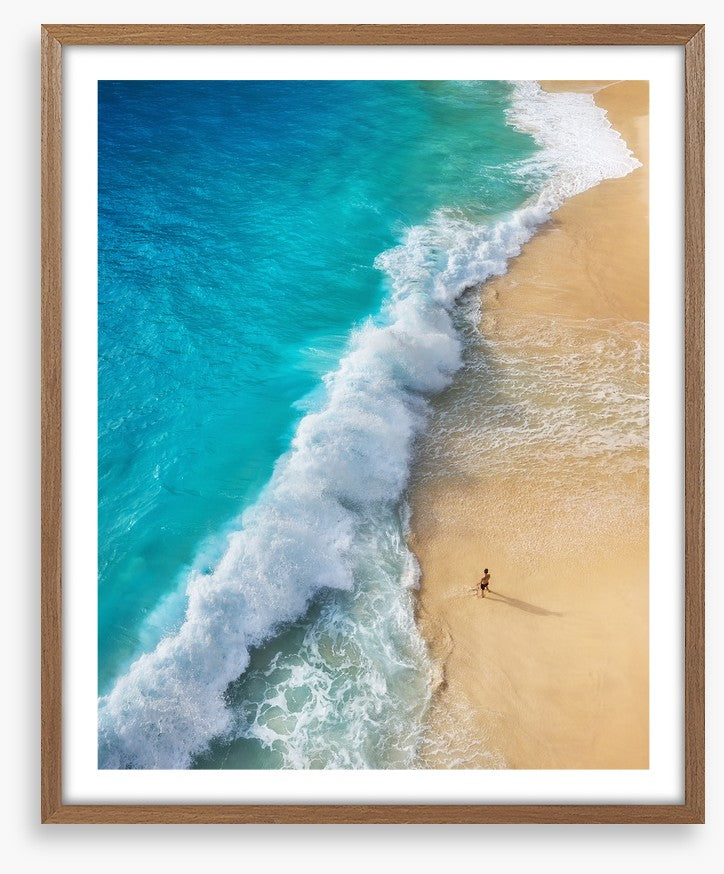 Alone on the beach