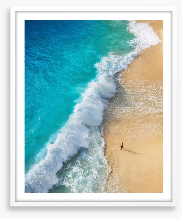 Alone on the beach